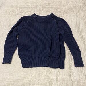 J. Crew Dark Blue Crew Neck Sweater